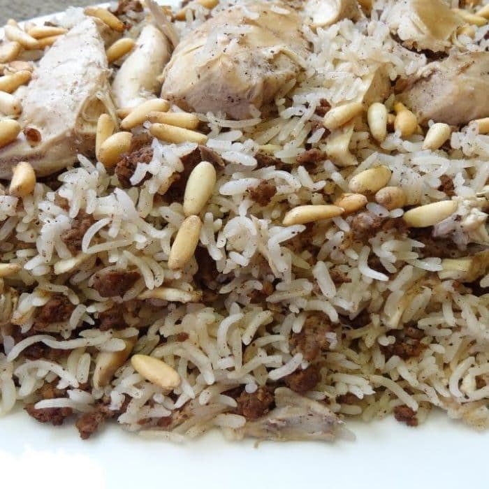 Source photograph of Syrian Rice with Meat