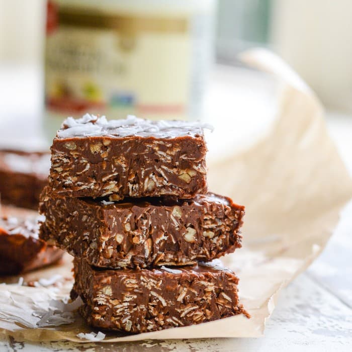 Source photograph of Chocolate Coconut Squares