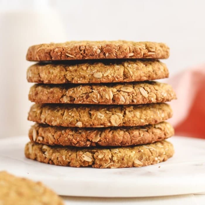 Source photograph of Anzac biscuits