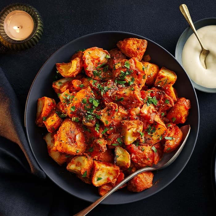 Source photograph of Patatas bravas