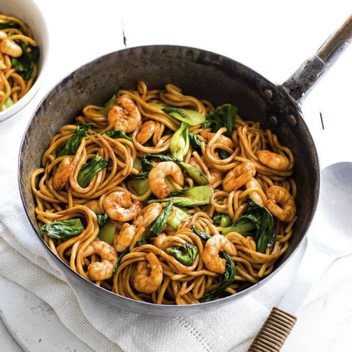 Source photograph of Prawn stir-fry