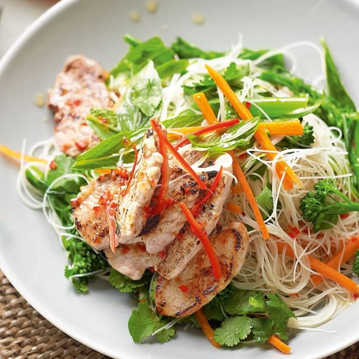 Source photograph of Thai rice noodle salad