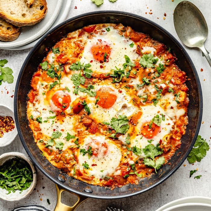 Source photograph of Shakshouka