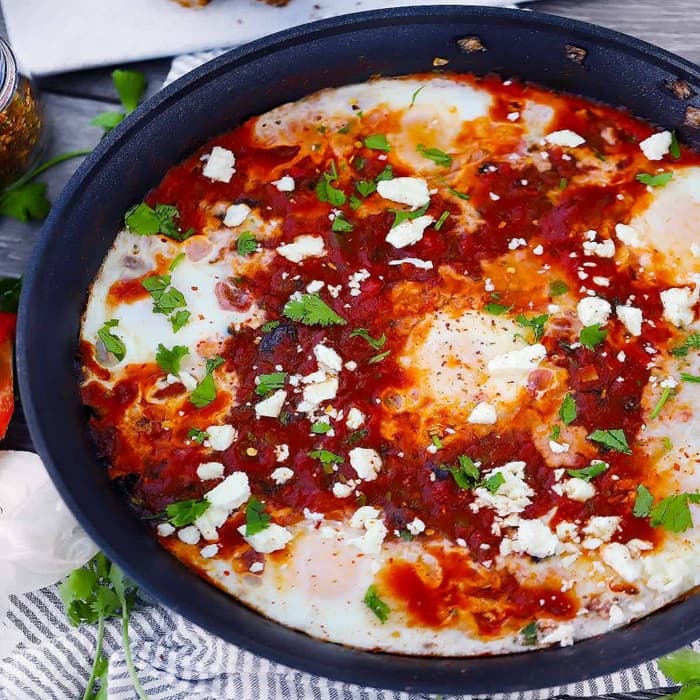 Source photograph of Shakshuka Feta Cheese