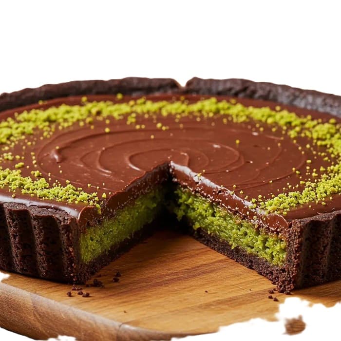 Source photograph of Pistachio Kunafa Chocolate Cake and Cupcakes
