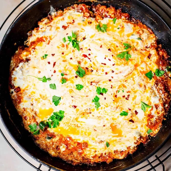 Source photograph of Yemeni Lahsa (Elite Shakshuka)