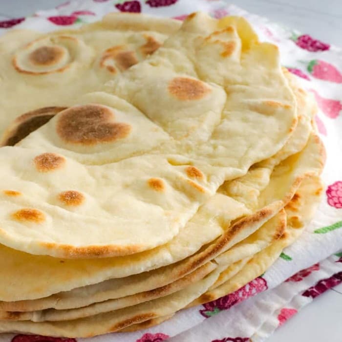 Source photograph of Shawarma bread