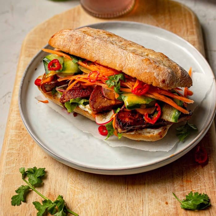 Source photograph of Vegan banh mi