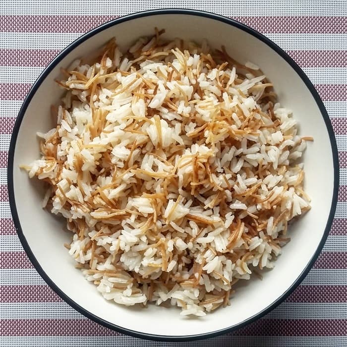 Source photograph of Turkish rice (vermicelli rice)