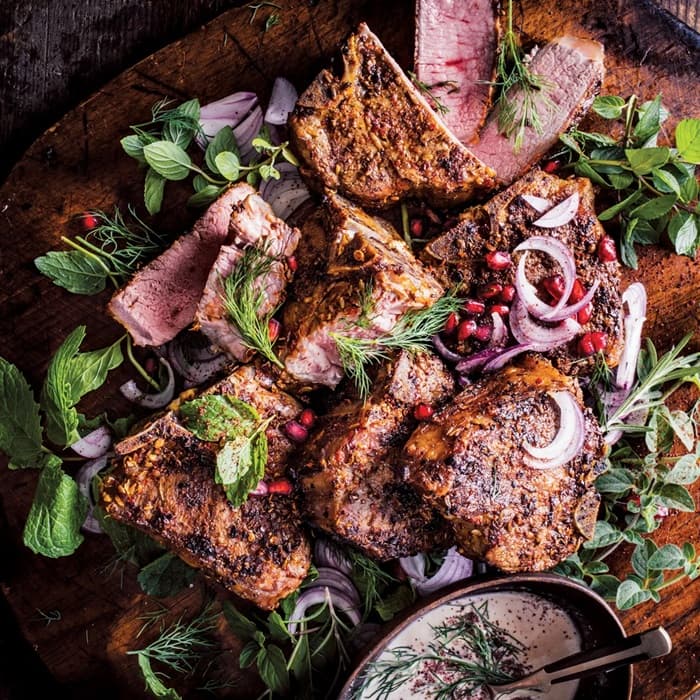 Source photograph of Turkish-style lamb
