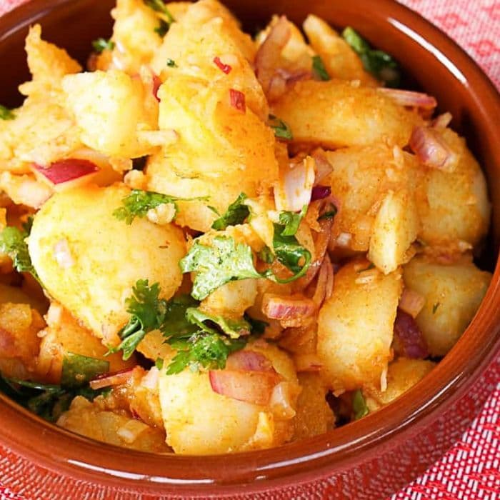 Source photograph of Sweet potato salad
