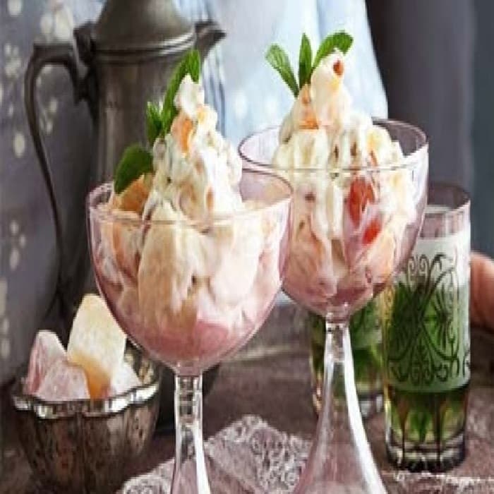 Source photograph of Apricot & Turkish delight mess