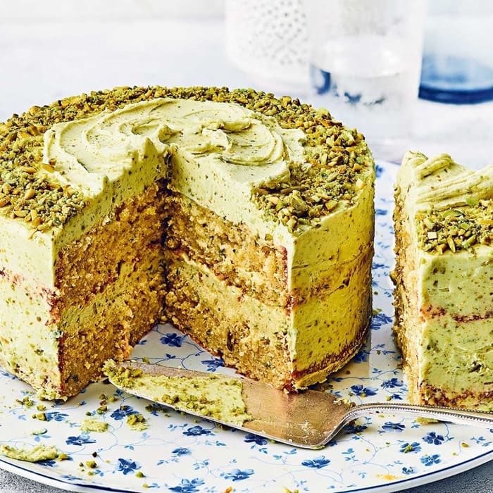 Source photograph of Pistachio cake