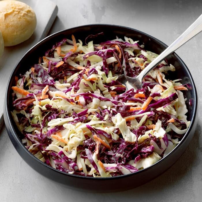 Source photograph of Tangy cabbage slaw. Not official I Want Some Food pixel artwork.