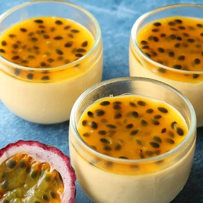 Source photograph of Passion fruit mousse