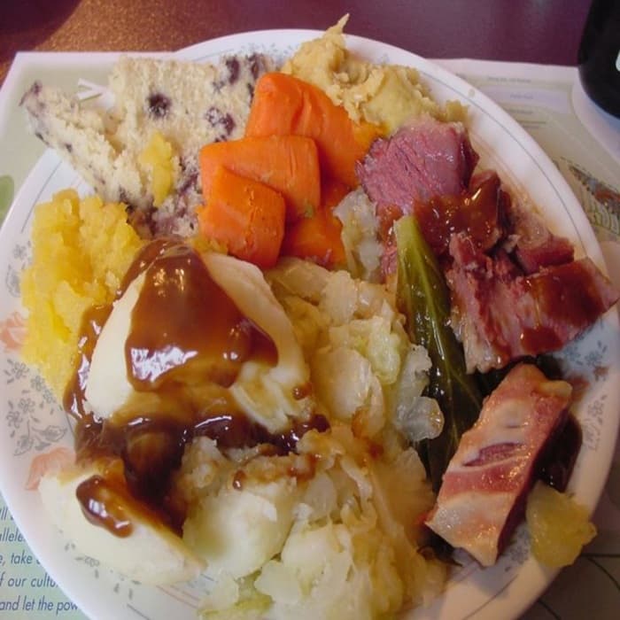 Source photograph of Jiggs Dinner