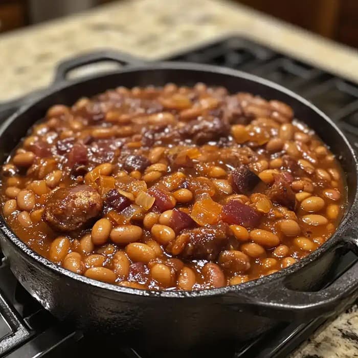 Source photograph of Molasses Baked Beans