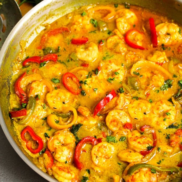 Source photograph of Jamaican Curry Shrimp Recipe