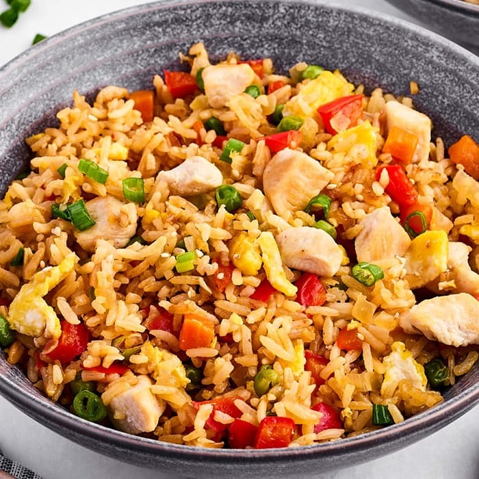 Source photograph of Chicken Fried Rice