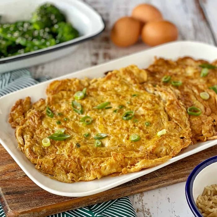 Source photograph of Egg Foo Young