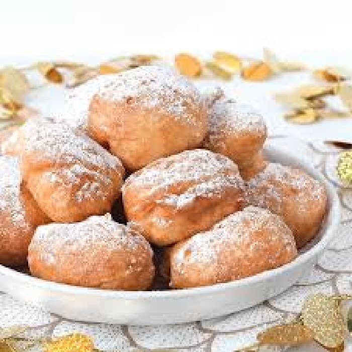 Source photograph of Dutch doughnuts