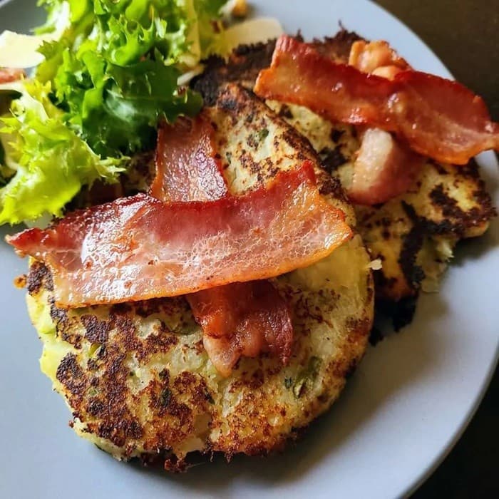 Source photograph of Trinxat (Potato, Cabbage and Bacon Hash)