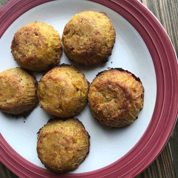 Source photograph of Laos Plantain Coconut Bake (Flourless Muffin)