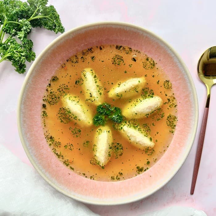 Source photograph of Clear Soup with Semolina Dumplings