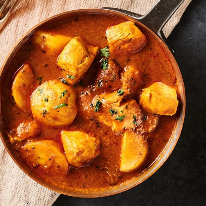 Source photograph of Bengali Chicken Curry with Potatoes
