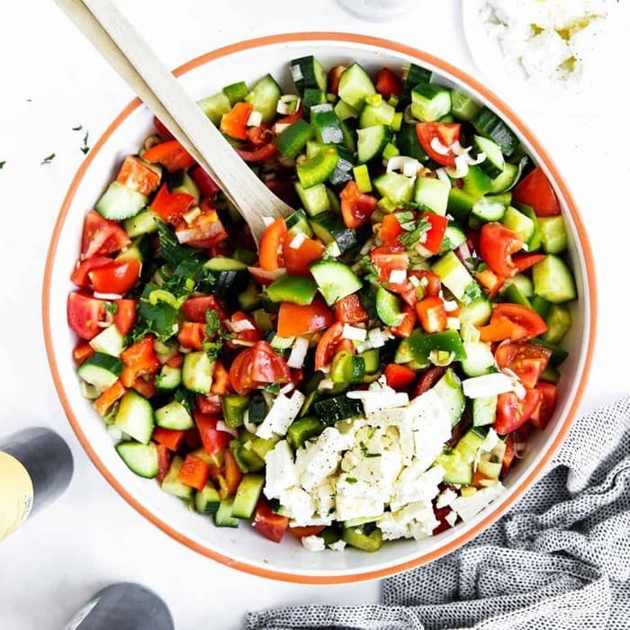 Source photograph of Shopska Salad