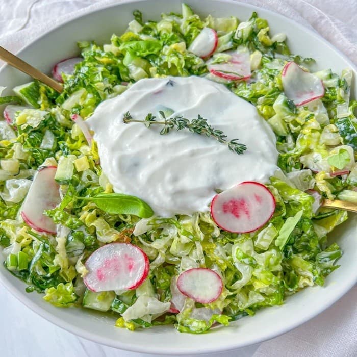 Source photograph of Bulgarian Green Salad