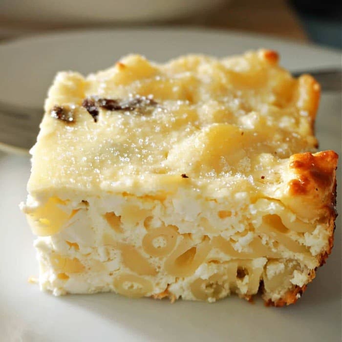 Source photograph of Macaroni Pudding