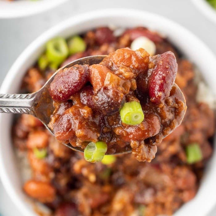 Source photograph of Salt Beef and Beans