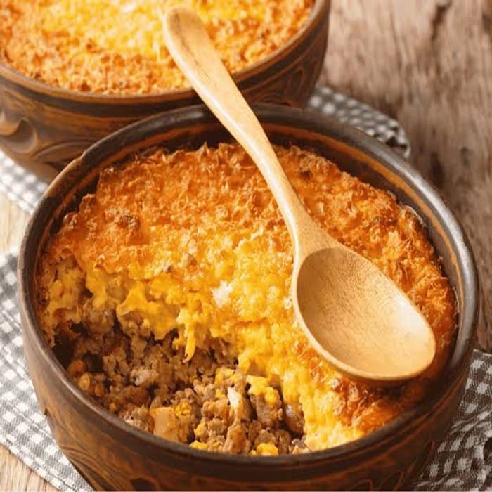 Source photograph of Pastel de Choclo