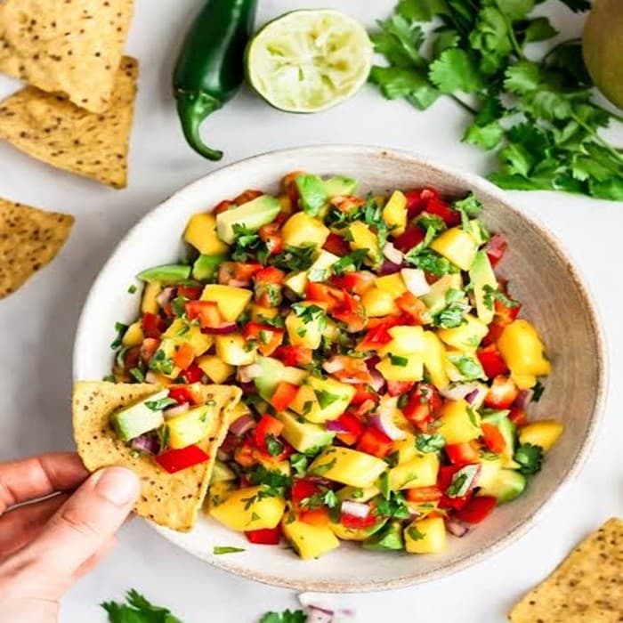 Source photograph of Mango Tropical Salsa