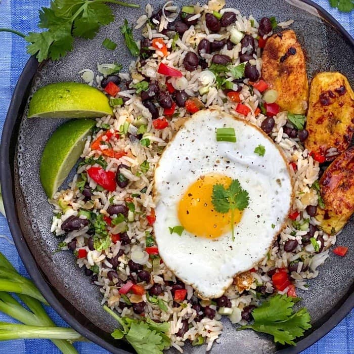Source photograph of Gallo pinto