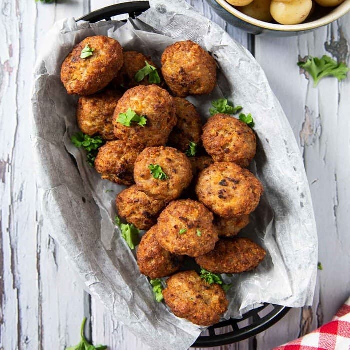 Source photograph of Frikadeller - Danish Meatballs