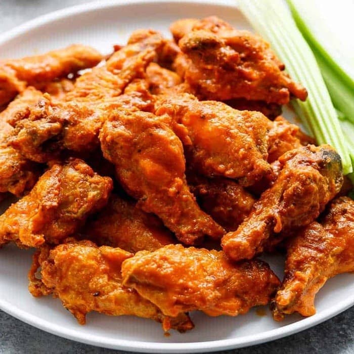 Source photograph of Extra crispy chicken wings