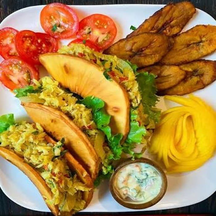 Source photograph of Breadfruit Tacos