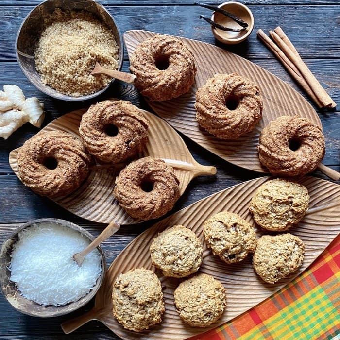 Source photograph of Dominica’s coconut rough cake
