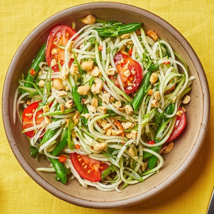 Source photograph of Papaya salad
