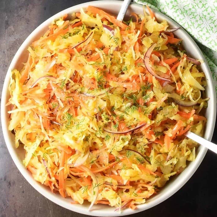 Source photograph of Sauerkraut and Fish Salad