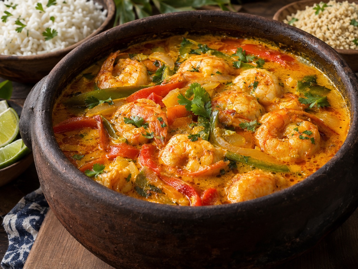 Source photograph of Moqueca baiana. Not official I Want Some Food pixel artwork.