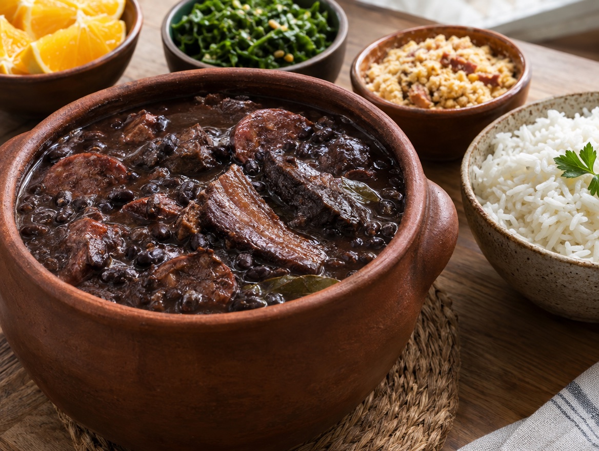 Source photograph of Feijoada. Not official I Want Some Food pixel artwork.