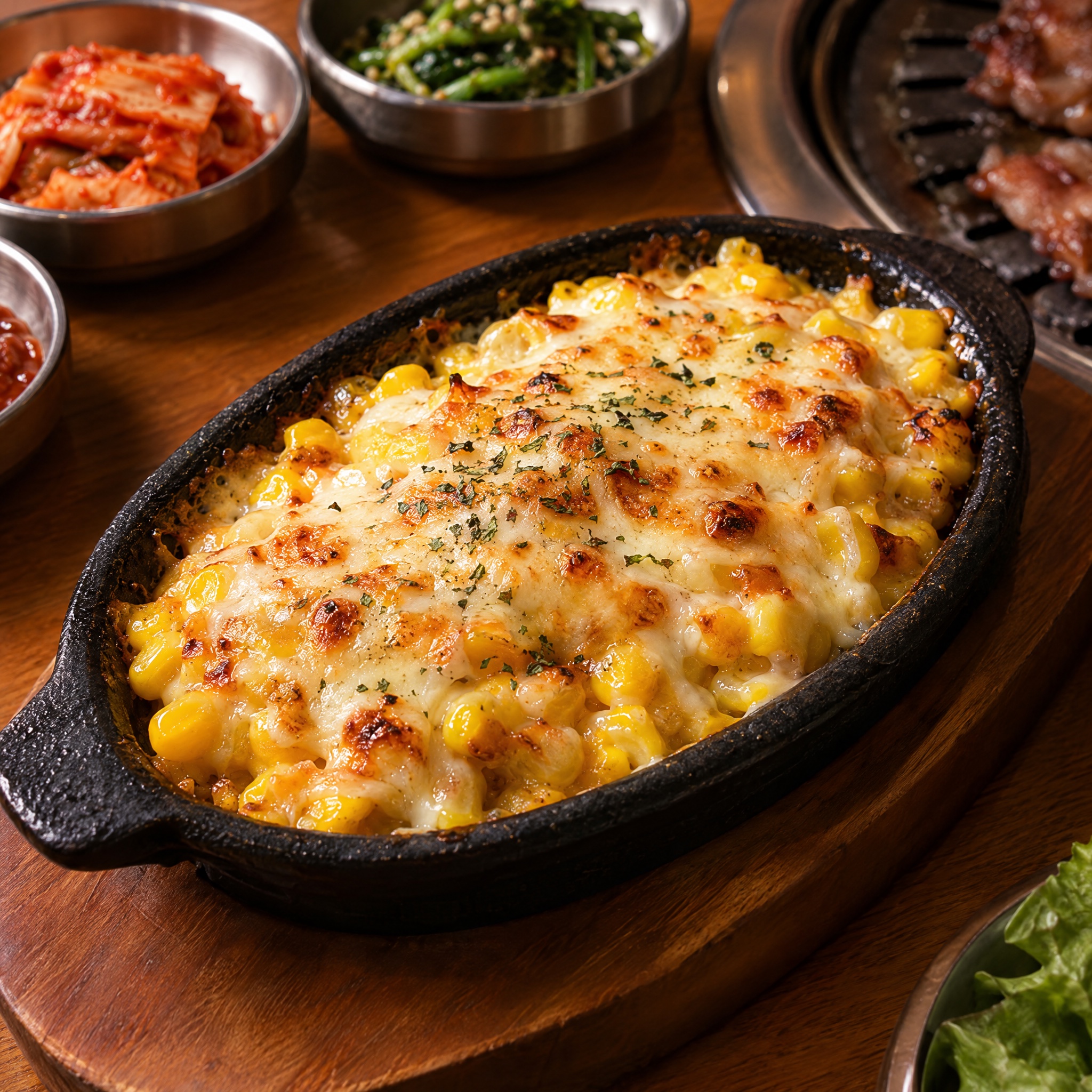 Source photograph of Corn cheese. Not official I Want Some Food pixel artwork.