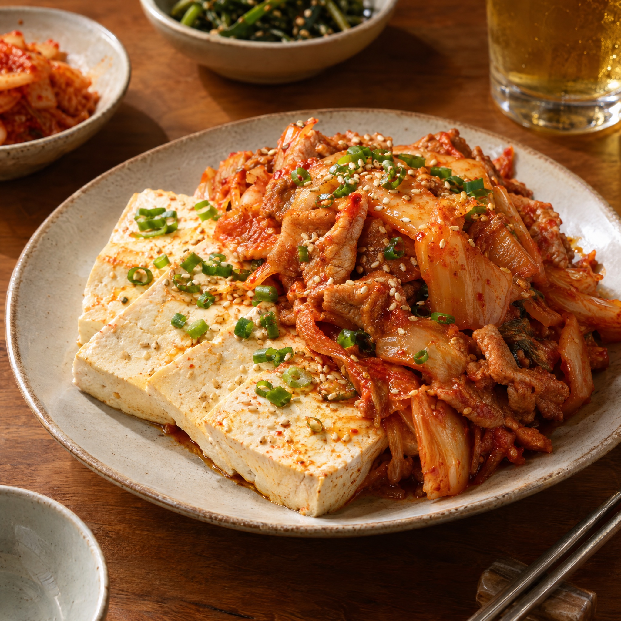 Source photograph of Dubu-kimchi. Not official I Want Some Food pixel artwork.