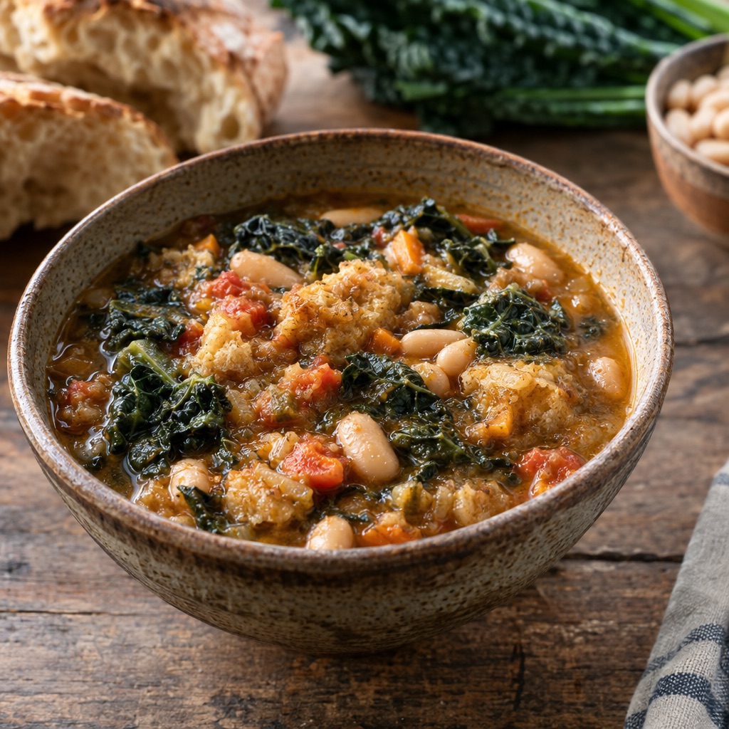 Source photograph of Ribollita. Not official I Want Some Food pixel artwork.