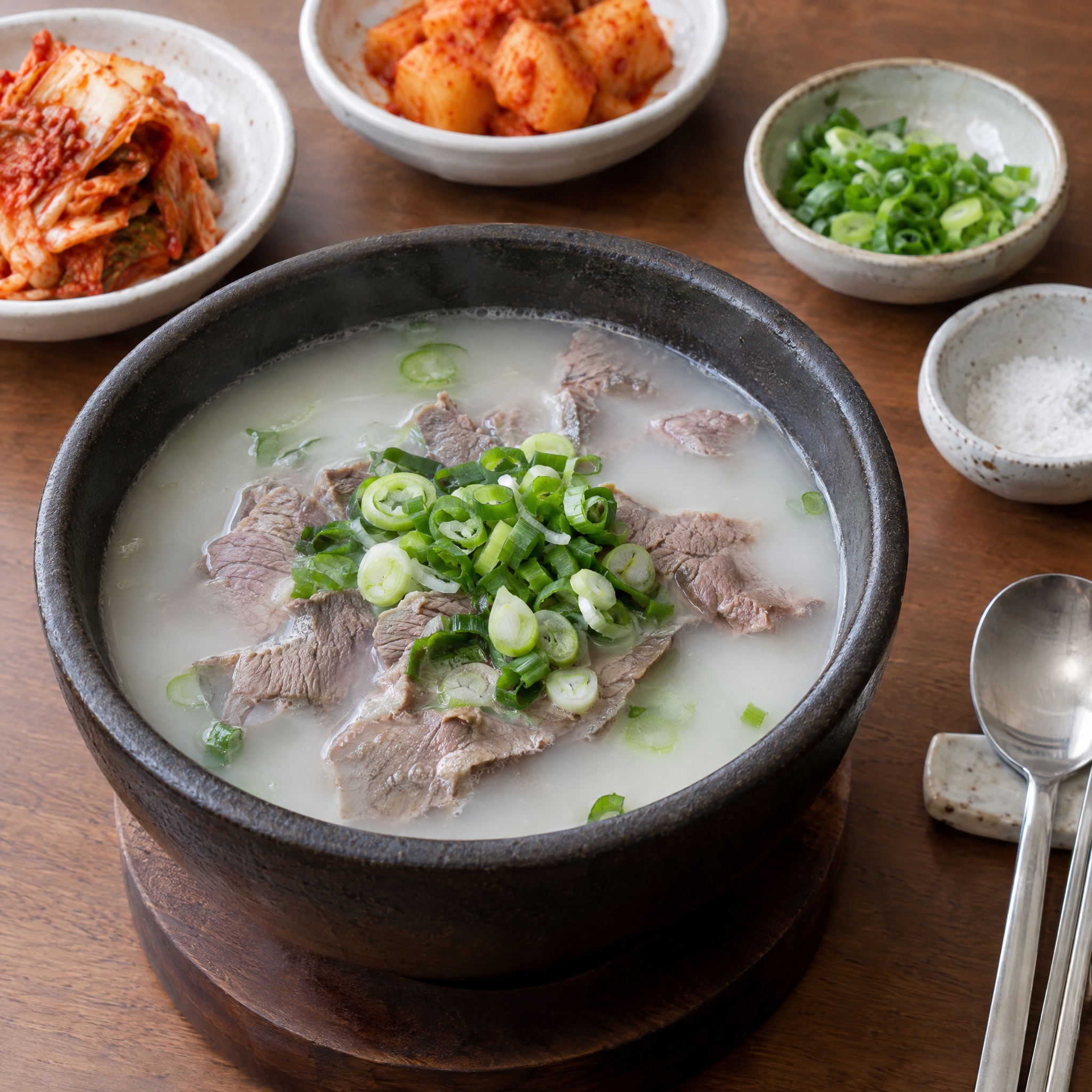 Source photograph of Seolleongtang. Not official I Want Some Food pixel artwork.