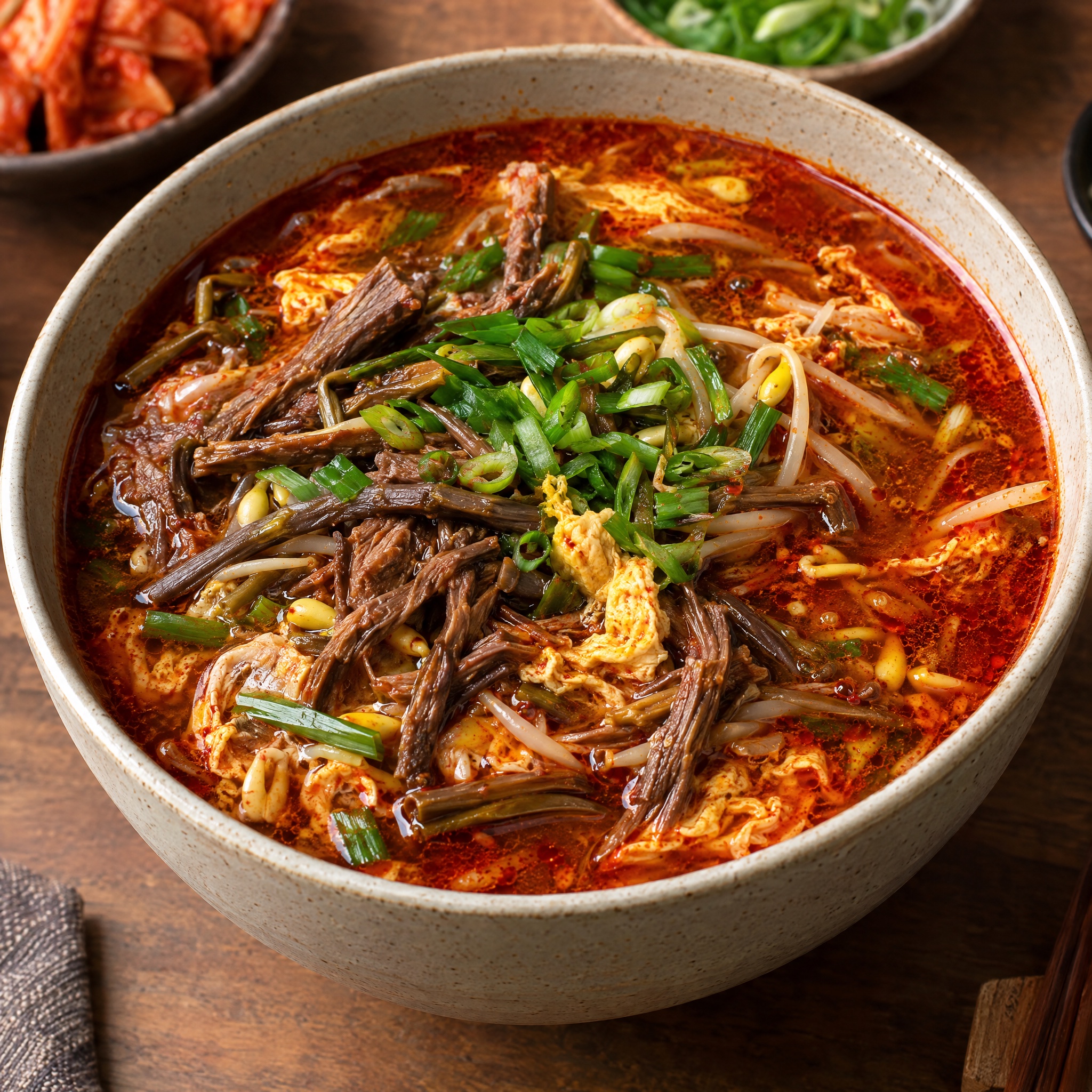 Source photograph of Yukgaejang. Not official I Want Some Food pixel artwork.